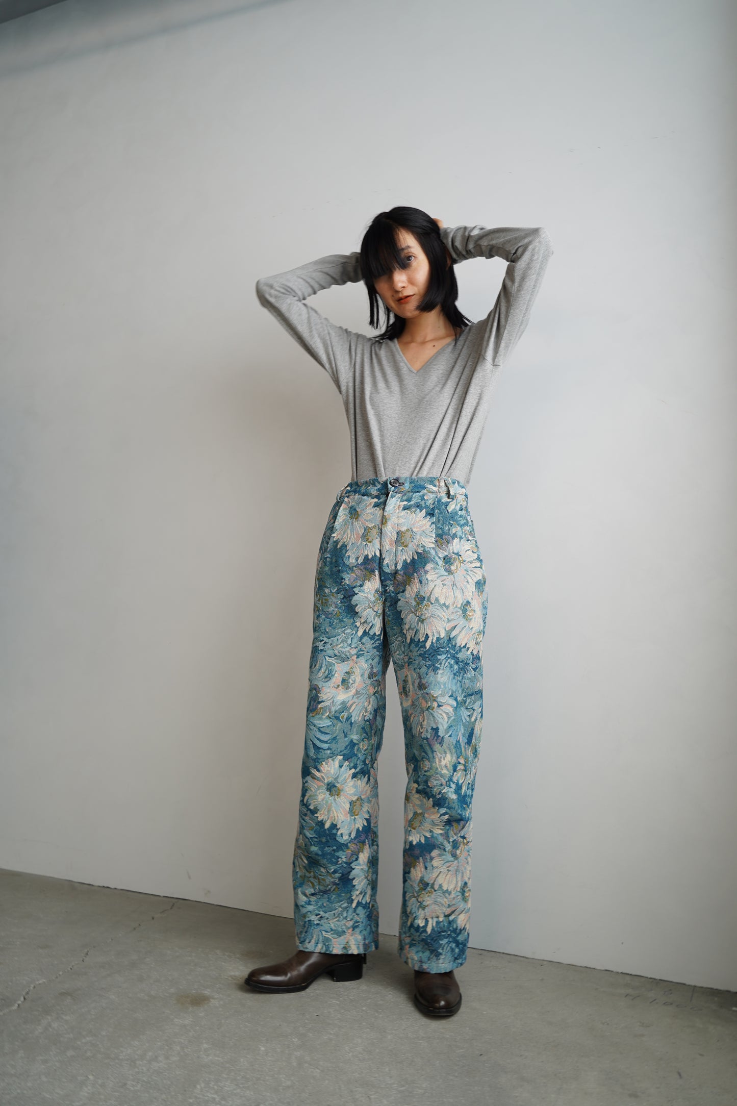 Jacquard Pants / BLUE -5日以内発送-