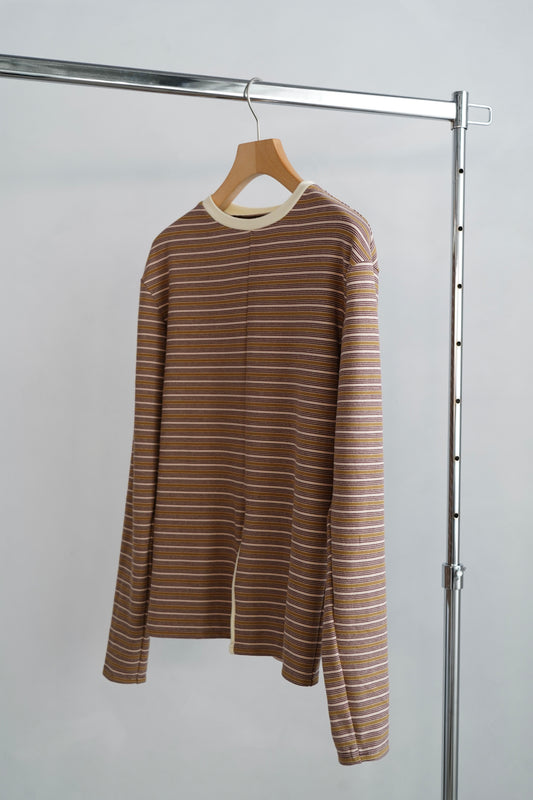 Border L/S / BROWN -11月3-6日発送-