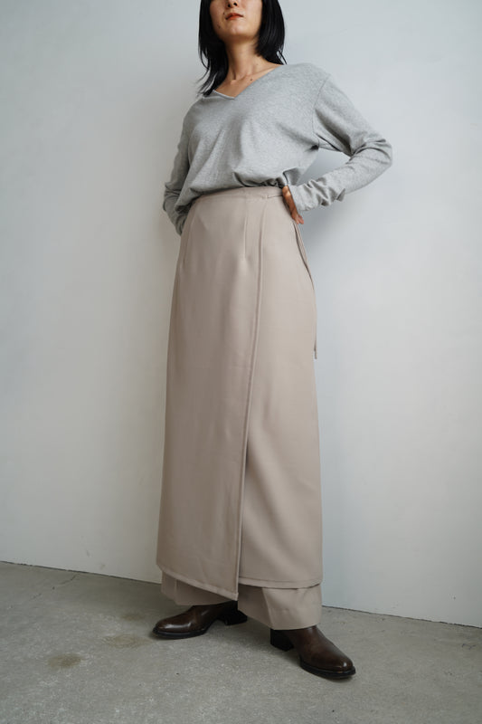 Thick Skirt Pants / SANDBEIGE -10月1-5日発送-