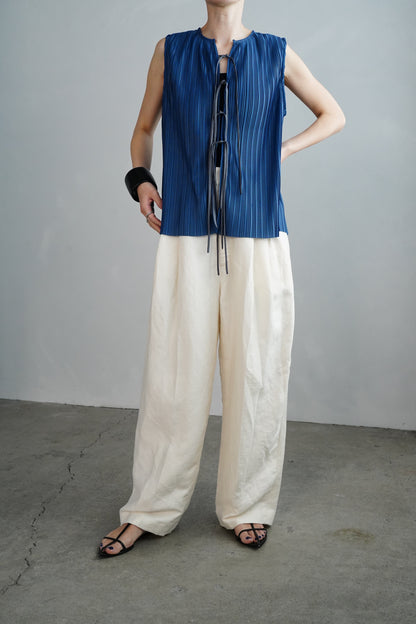 Pleats Vest / BLUE -4月24日発送-