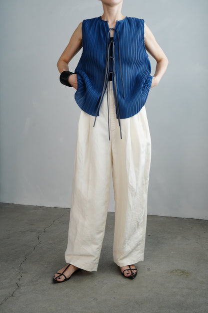 Pleats Vest / BLUE -4月24日発送-