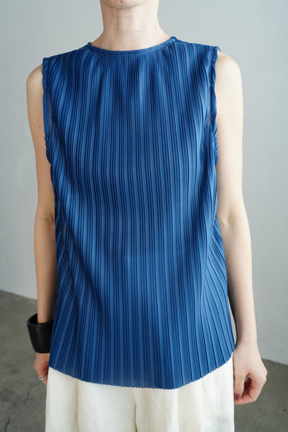Pleats Vest / BLUE -4月24日発送-