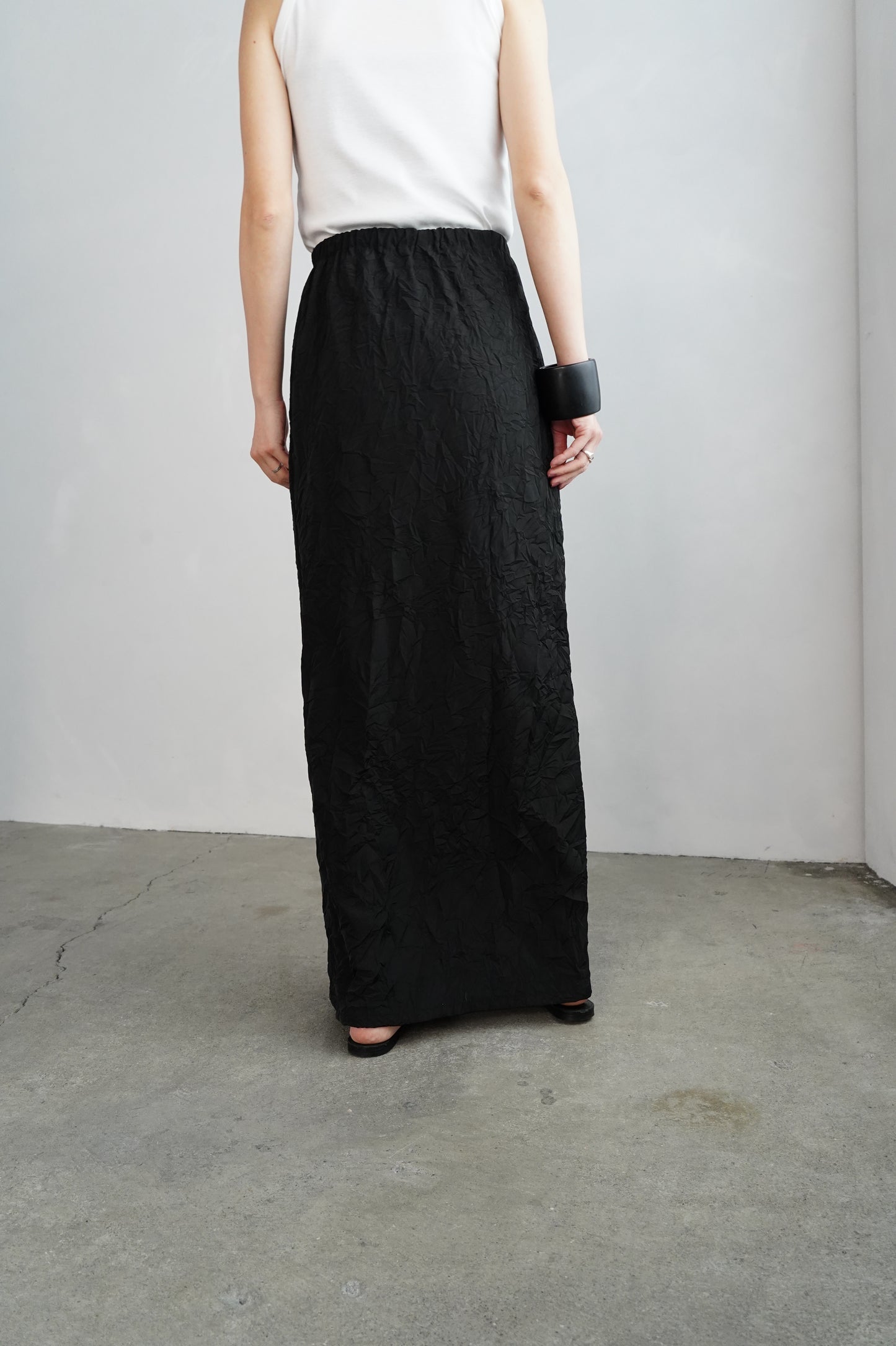 Washer Skirt / BLACK -4月22日発送-