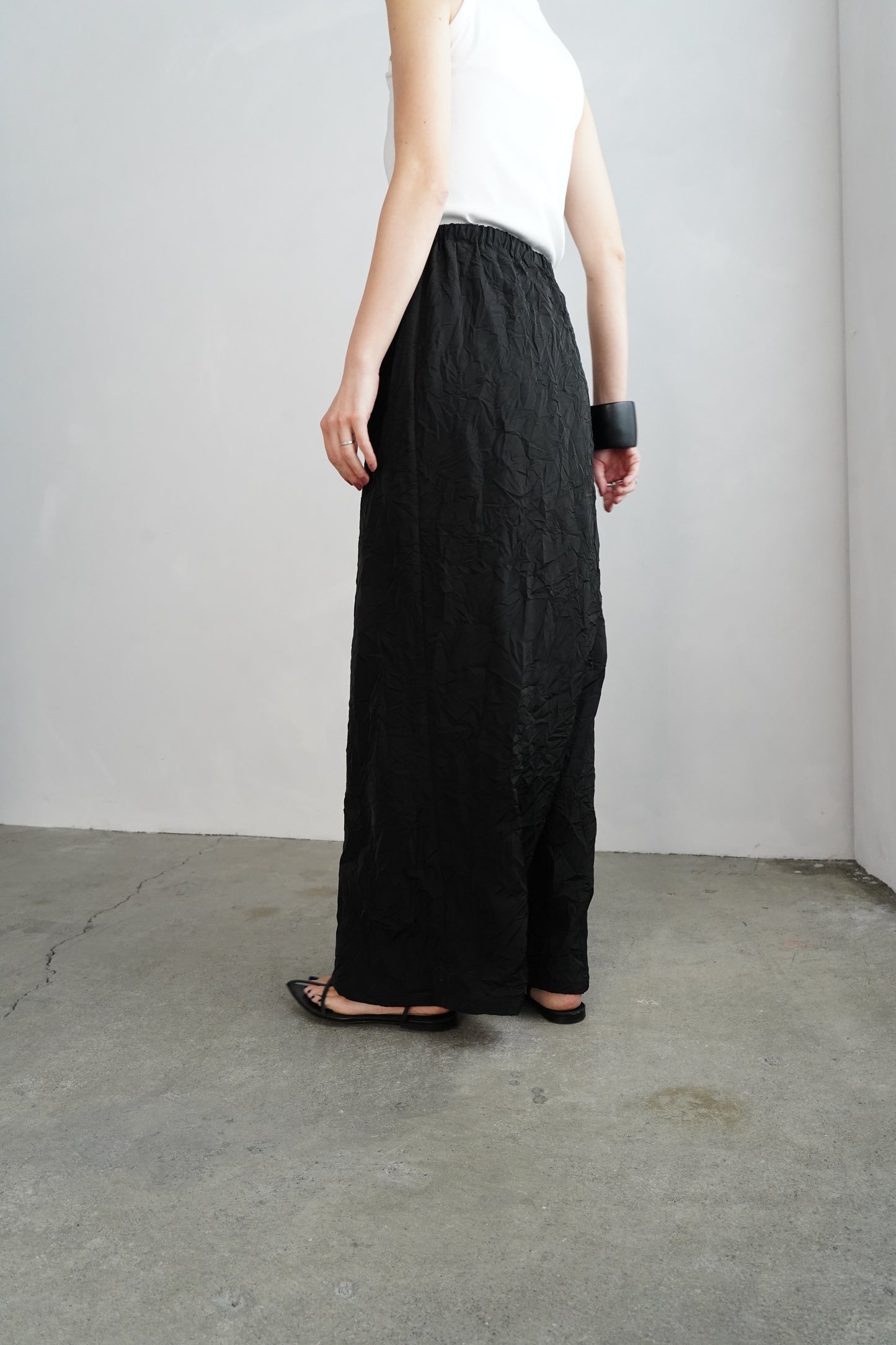 Washer Skirt / BLACK -4月22日発送-