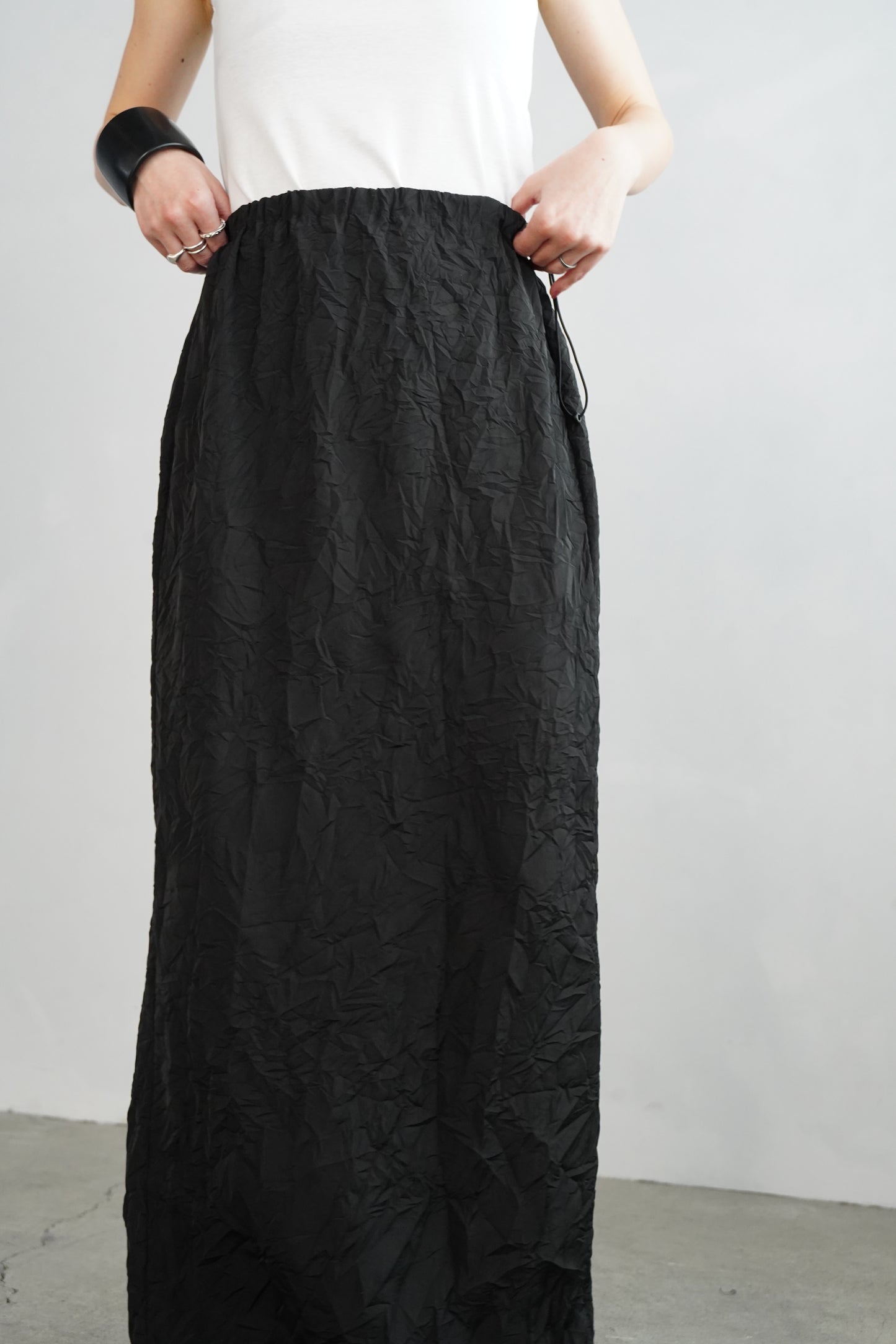 Washer Skirt / BLACK -4月22日発送-