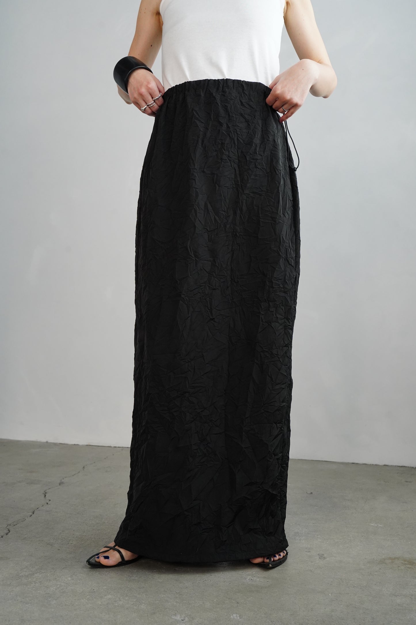 Washer Skirt / BLACK -4月22日発送-