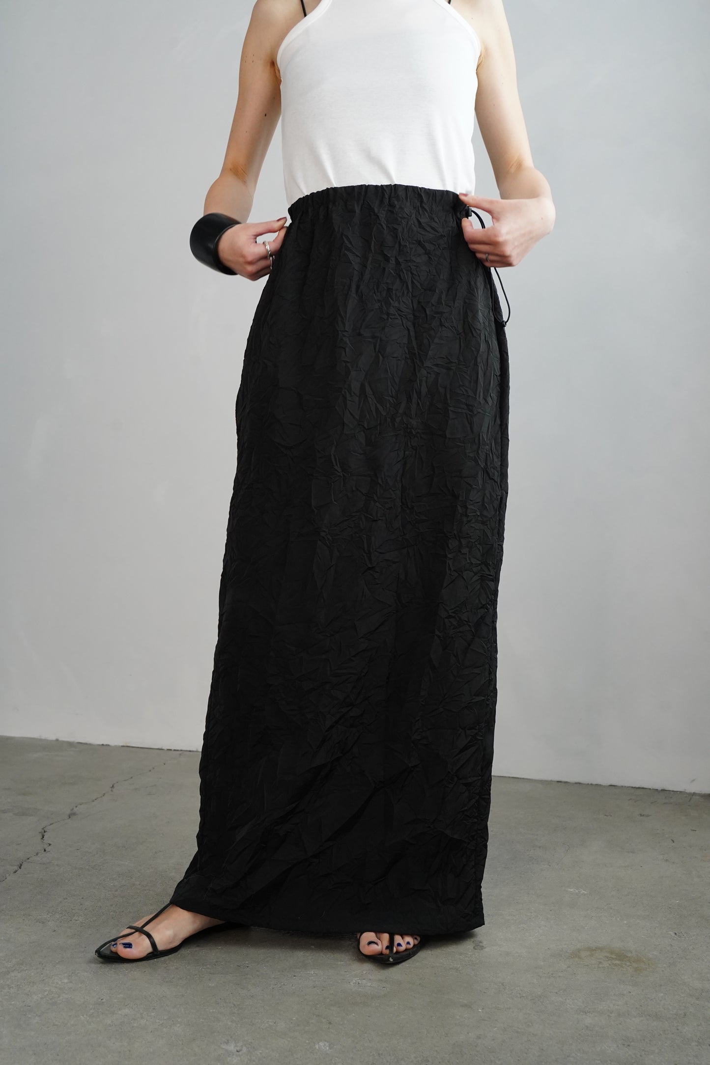 Washer Skirt / BLACK -4月22日発送-