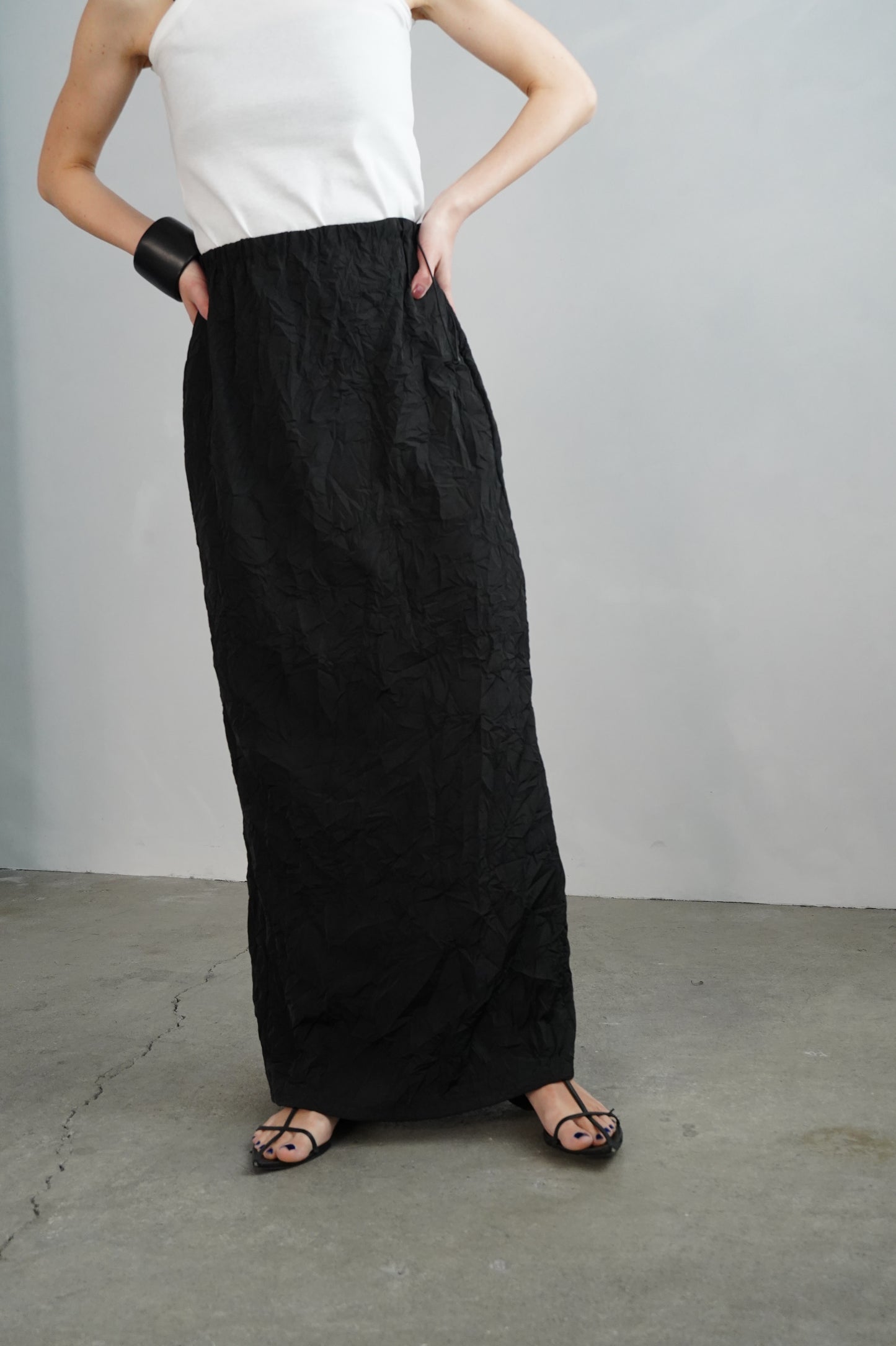 Washer Skirt / BLACK -4月22日発送-