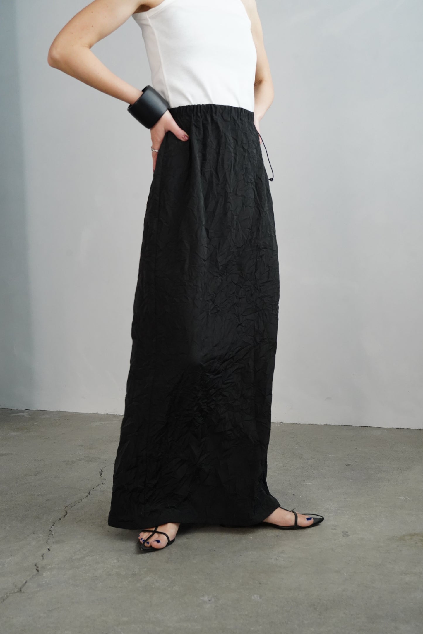 Washer Skirt / BLACK -4月22日発送-
