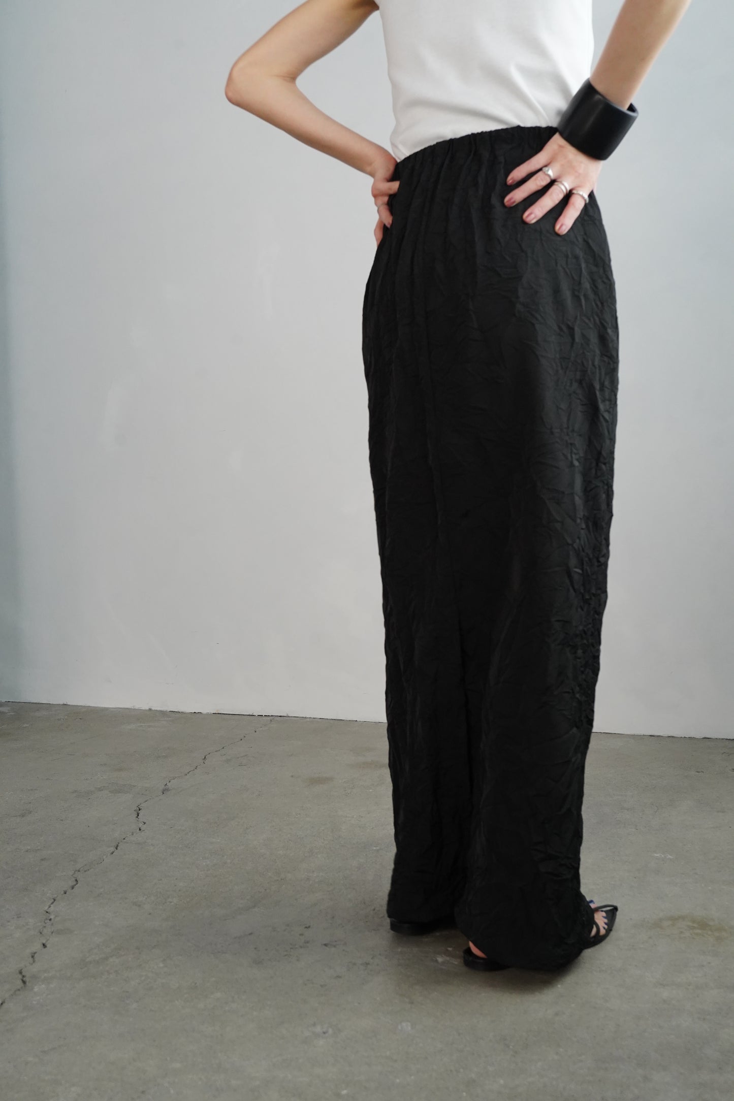 Washer Skirt / BLACK -4月22日発送-