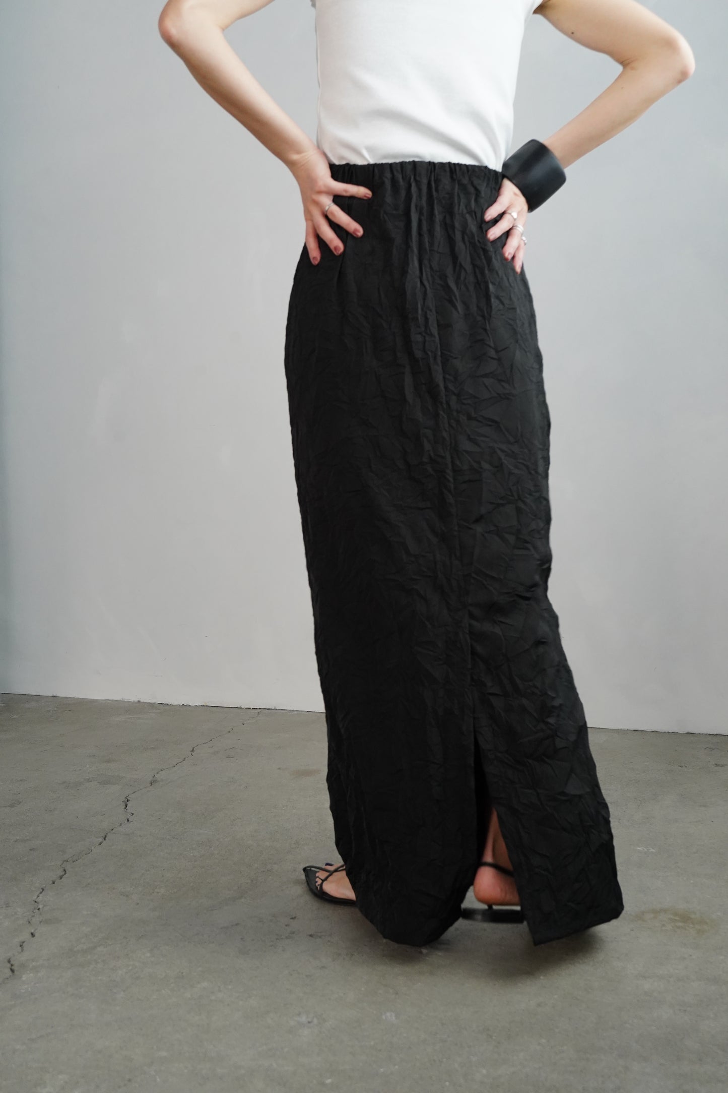 Washer Skirt / BLACK -4月22日発送-