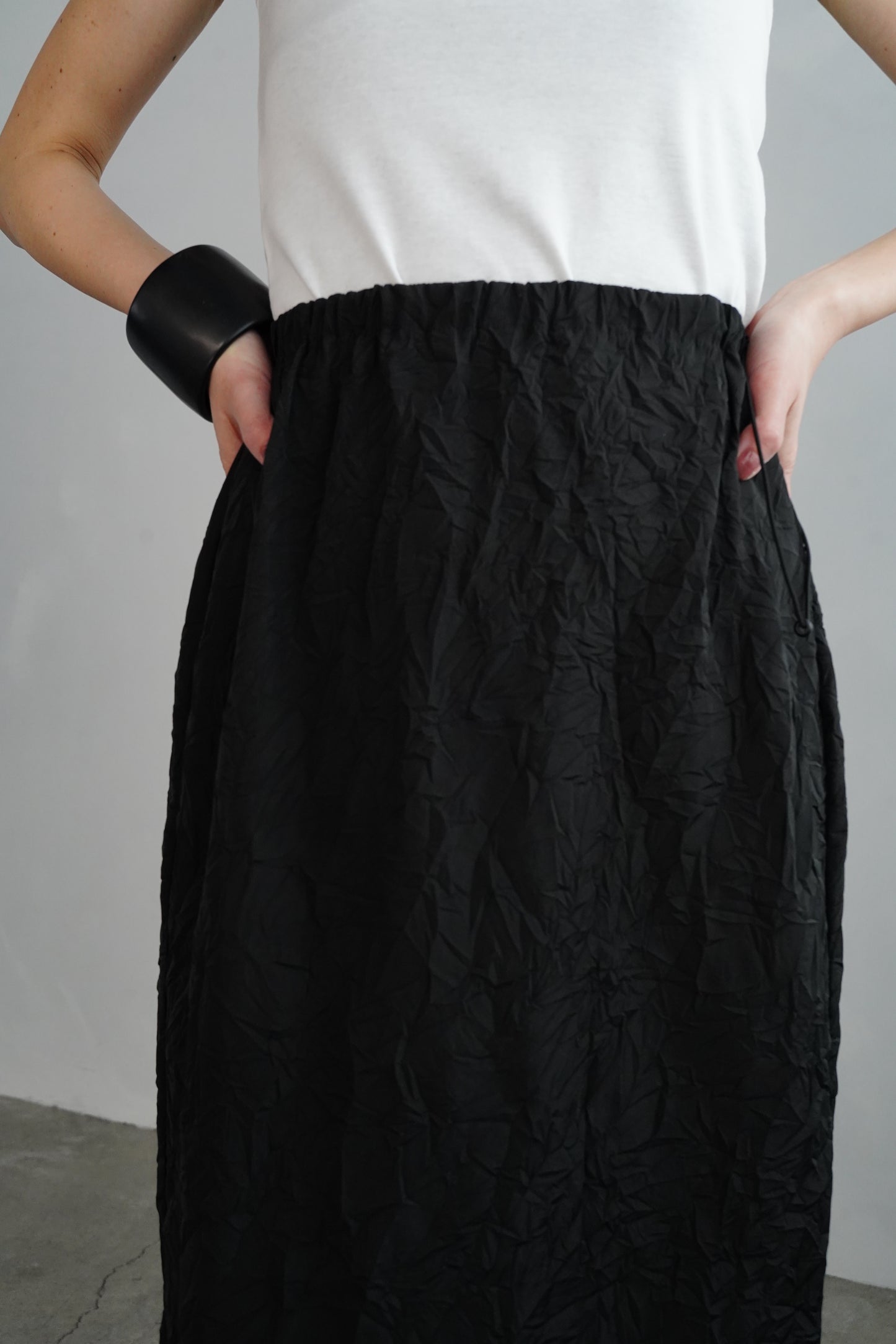 Washer Skirt / BLACK -4月22日発送-