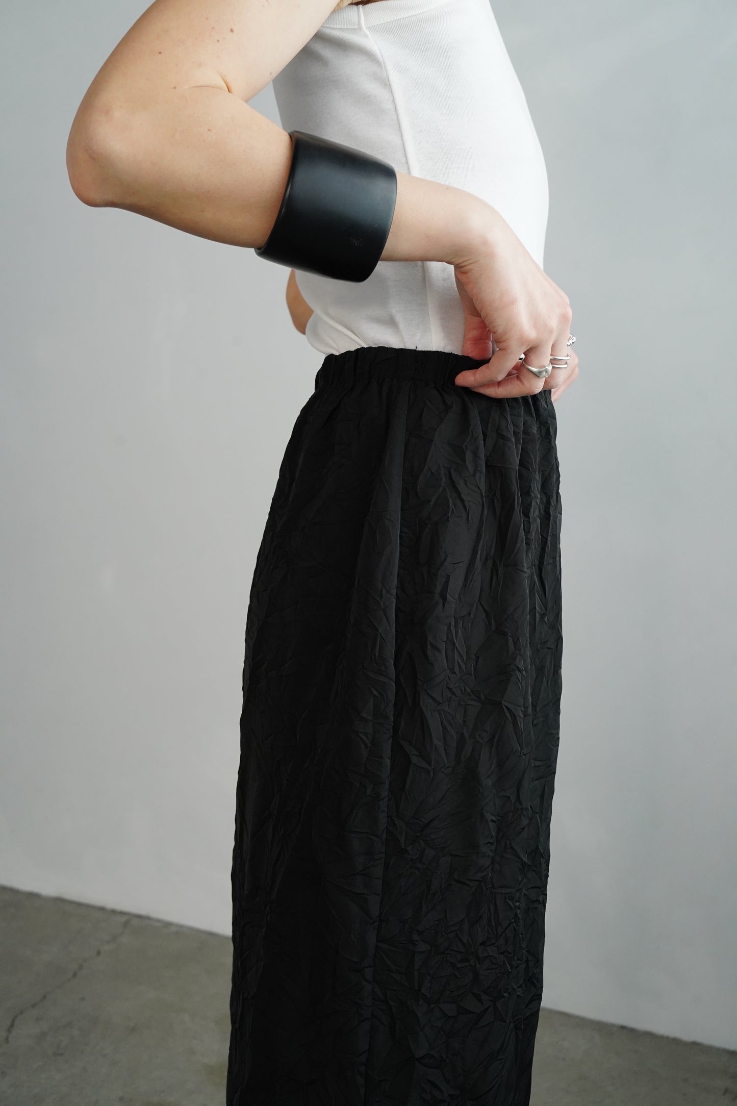 Washer Skirt / BLACK -4月22日発送-