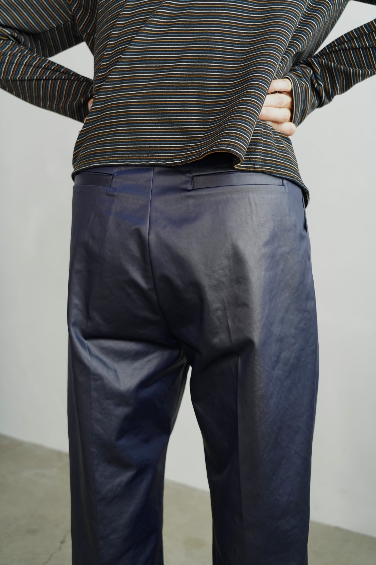 Arti Leather Pants / NAVY -10月31日発送-