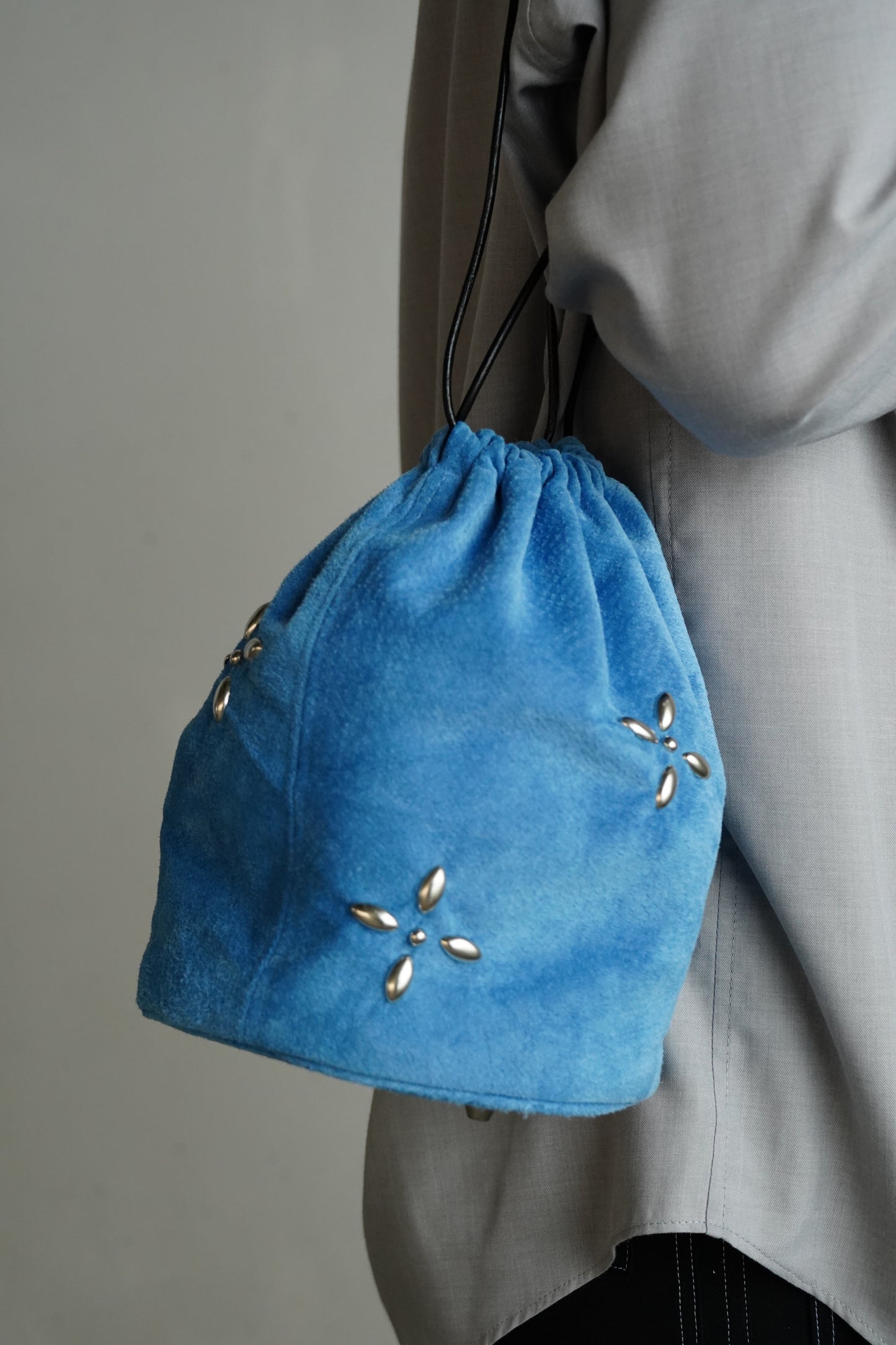 Suede Studs Bag / BLUE
