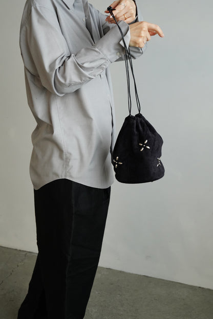 Suede Studs Bag / BLACK