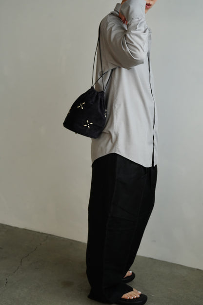 Suede Studs Bag / BLACK