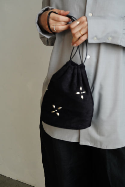Suede Studs Bag / BLACK