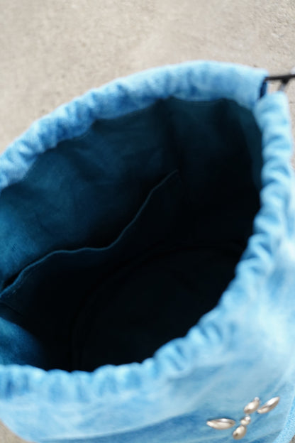 Suede Studs Bag / BLUE