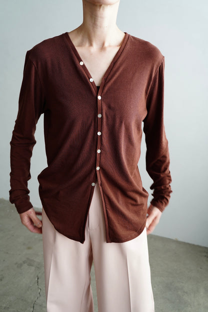 Powdery Cardigan / BROWN