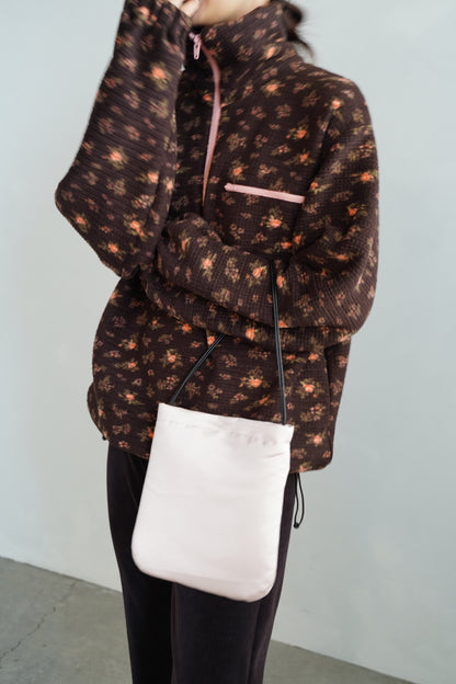 Flower  Half-Zip Jacket / BROWN -11月25日発送-