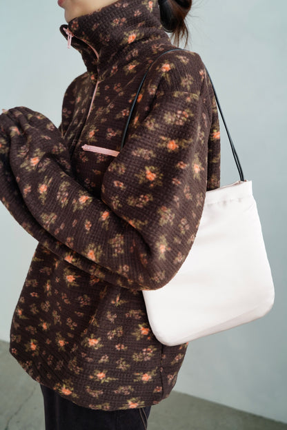 Flower  Half-Zip Jacket / BROWN -11月25日発送-