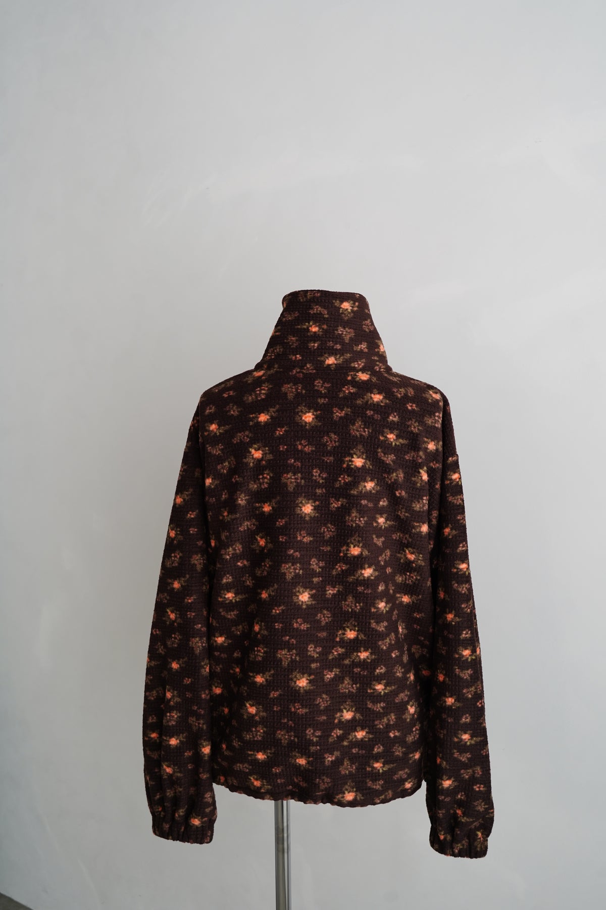 Flower  Half-Zip Jacket / BROWN -11月25日発送-
