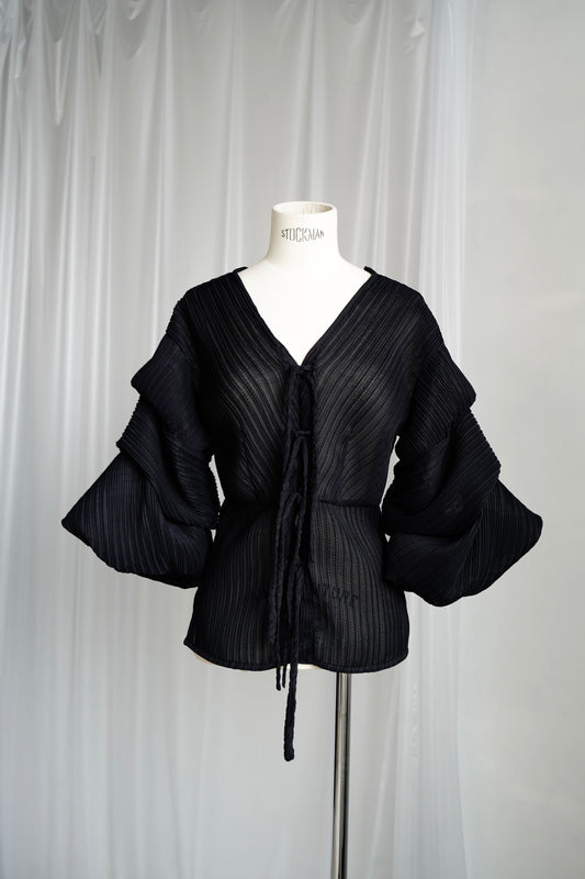 Pleats Tops / BLACK -8月20-22日発送-【7月18日12時までの期間限定販売】