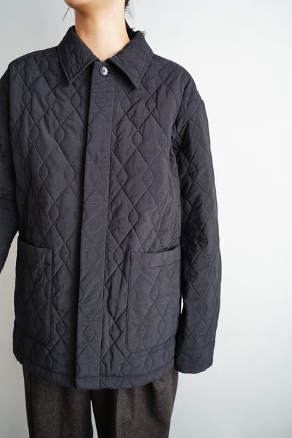 Quilted Middle Jacket / BLACK