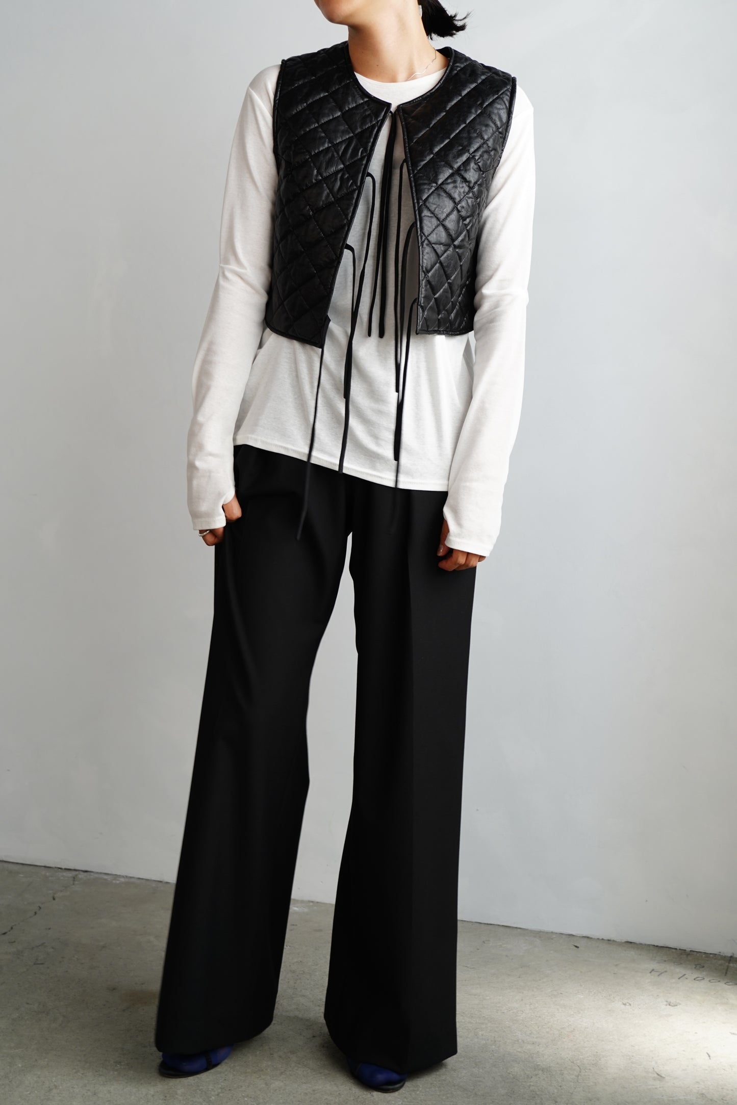 Quilted Vest / BLACK