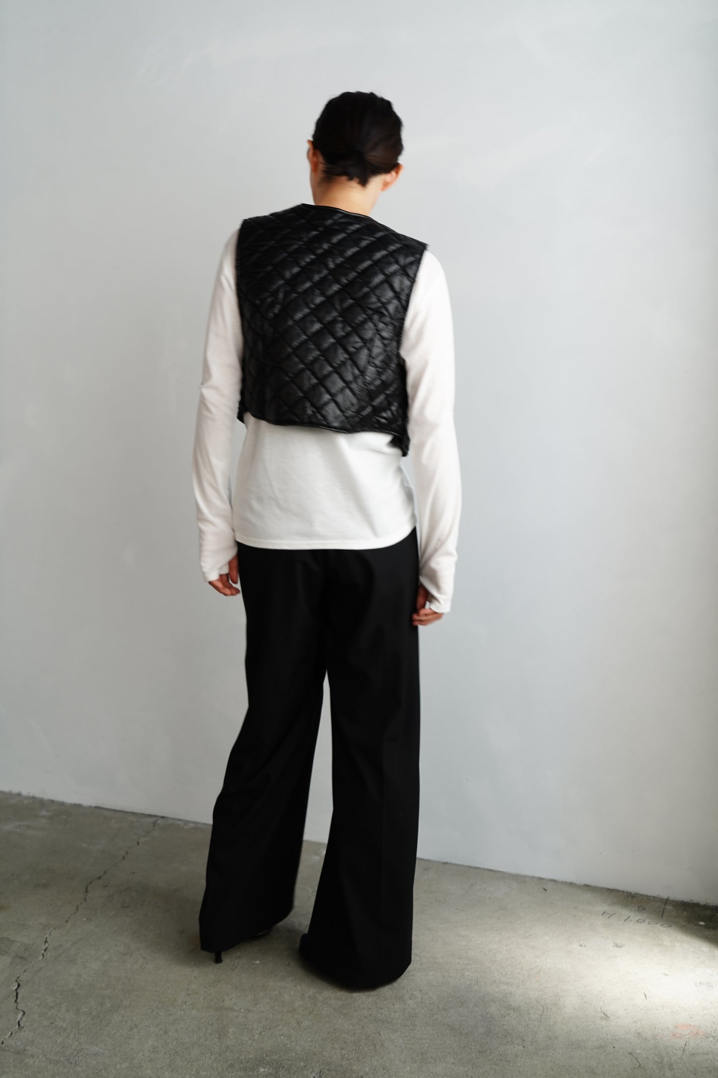 Quilted Vest / BLACK