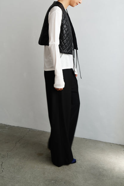 Quilted Vest / BLACK