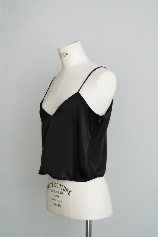 Silk Cami / BLACK -5日以内発送-