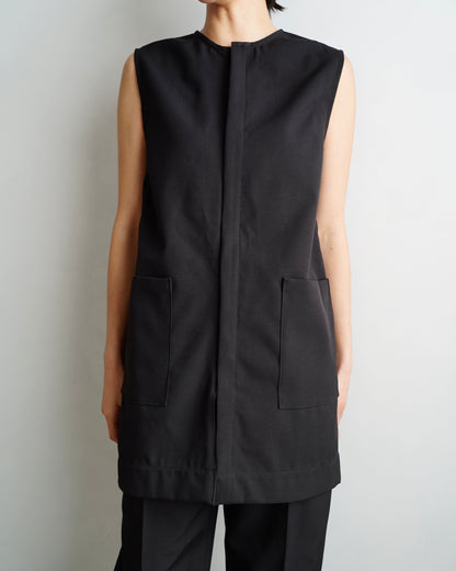 Zip Vest / BLACK -4月中旬発送-