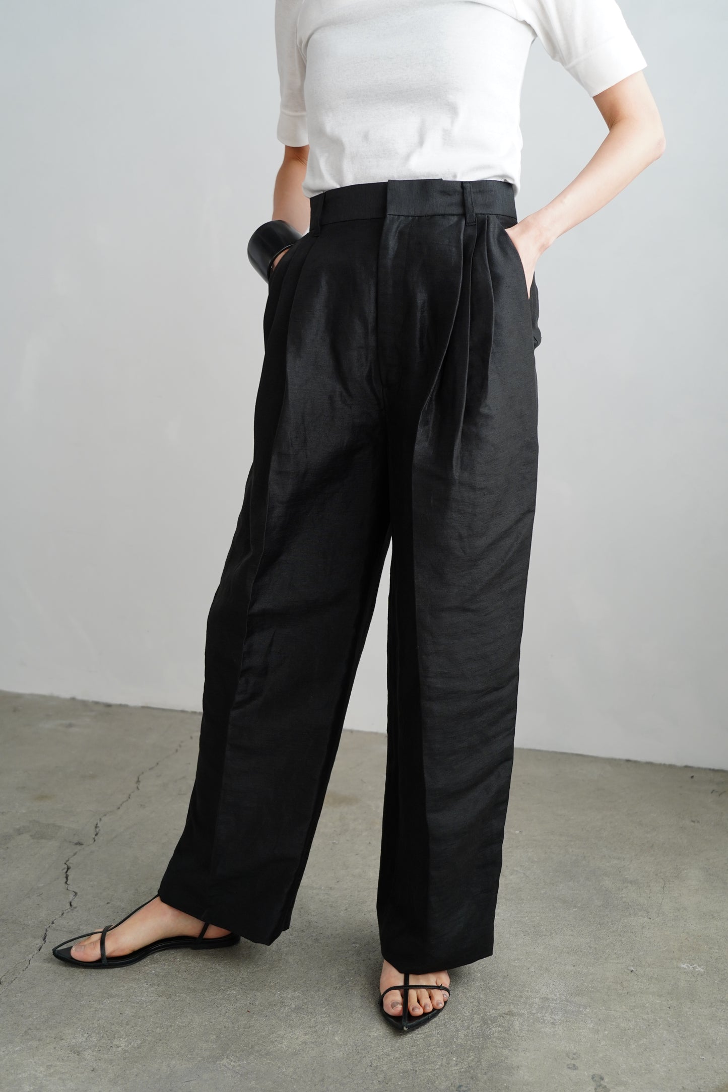 Linen Pants / BLACK