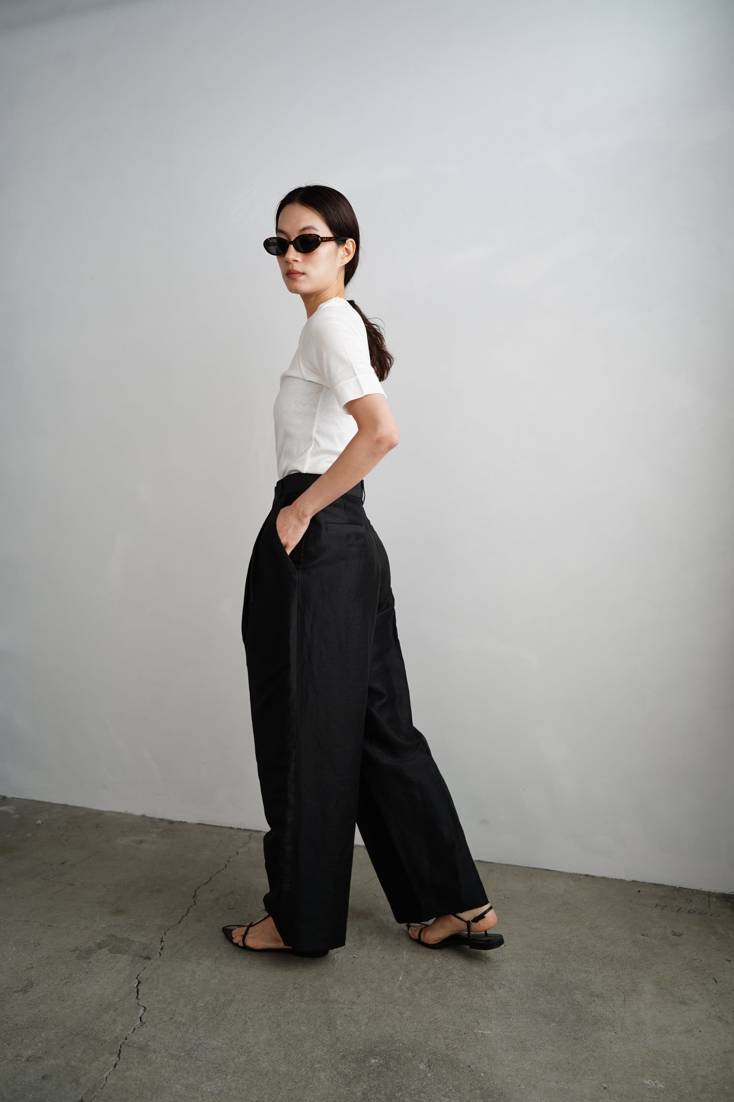 Linen Pants / BLACK