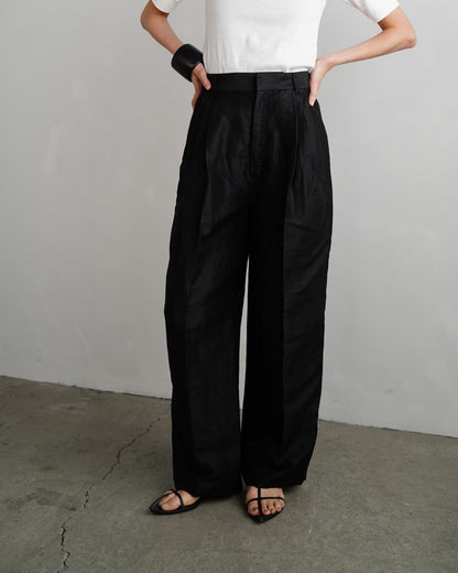 Linen Pants / BLACK