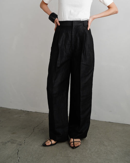 Linen Pants / BLACK