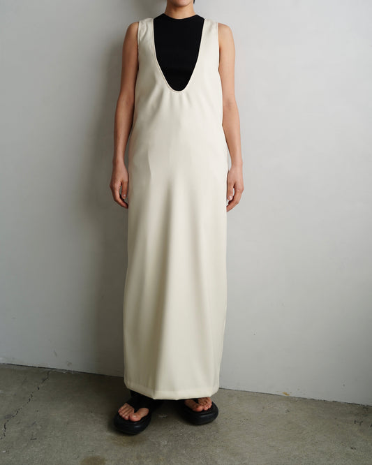 【SAMPLE SALE】Round Onepiece/WHITE(一部丈調整あり)