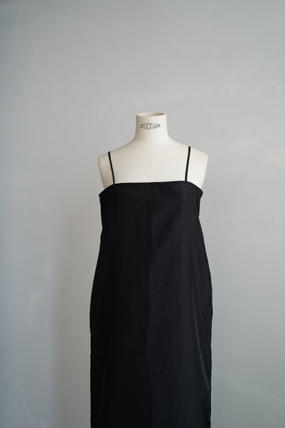 Taffeta Cami Dress / BLACK -9月20-25日発送-