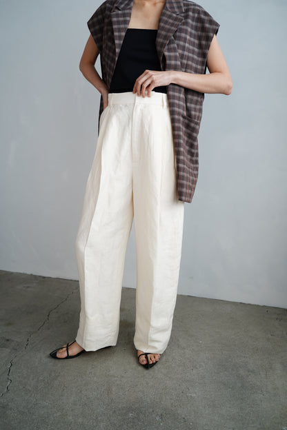 Linen Pants / WHITE