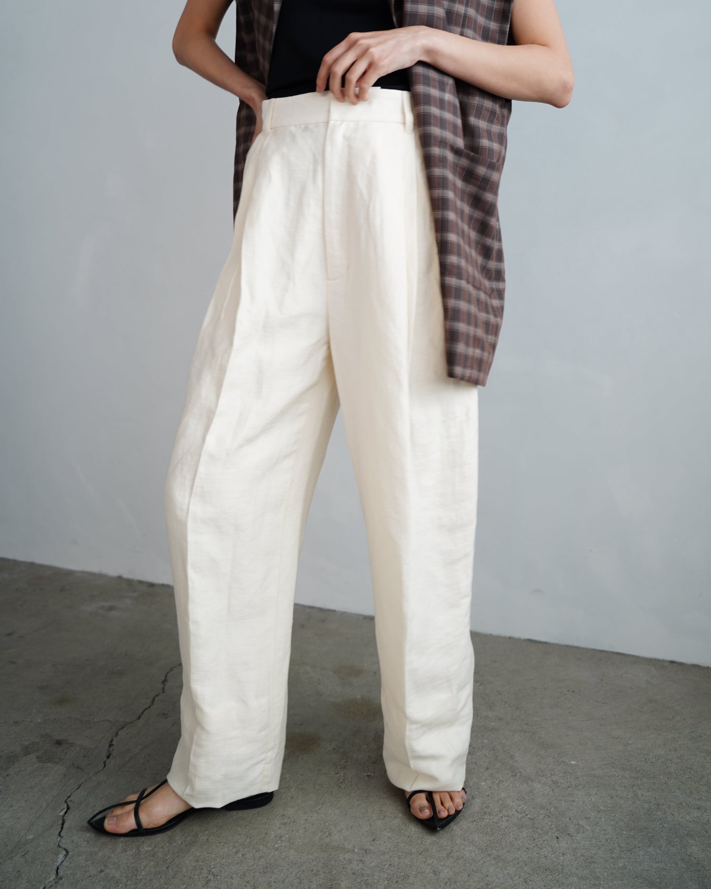 Linen Pants / WHITE