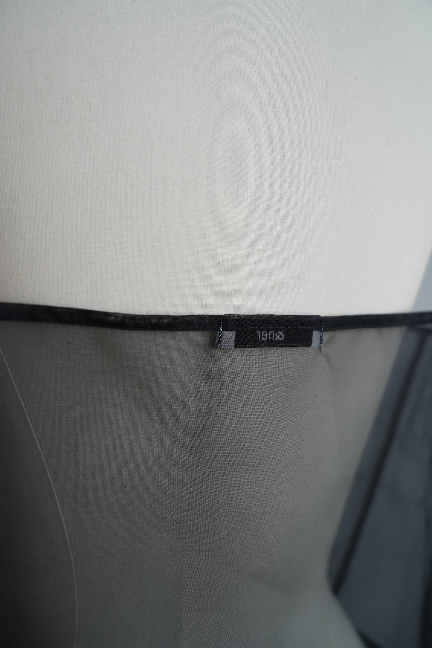 Organdy Draw Cami / BLACK -9月20-25日発送-