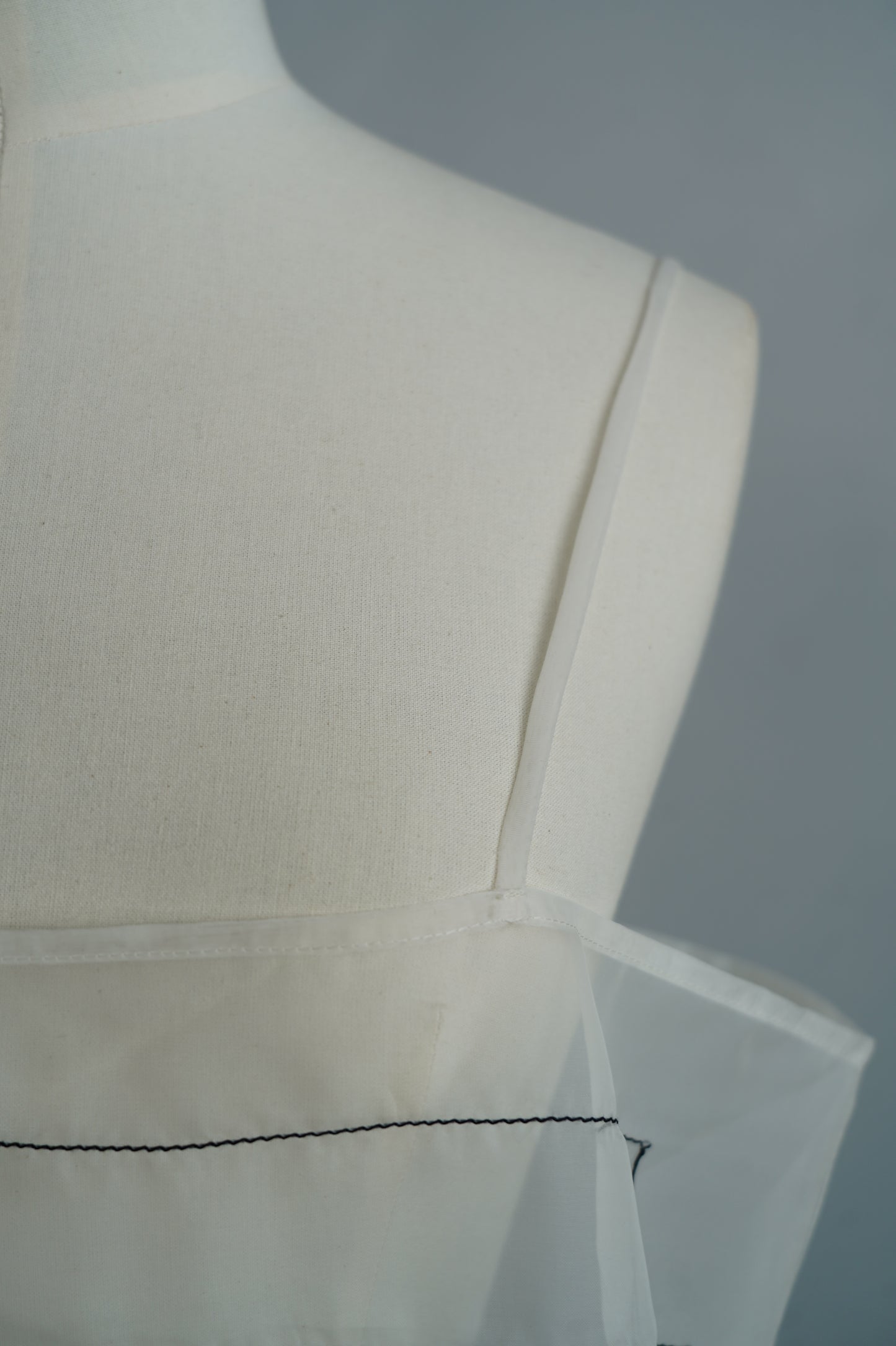 Organdy Draw Cami / WHITE -10月17日発送-