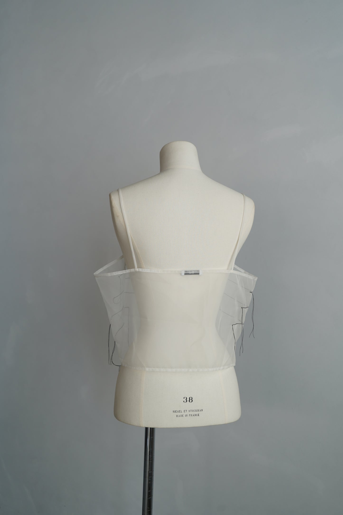 Organdy Draw Cami / WHITE -10月17日発送-