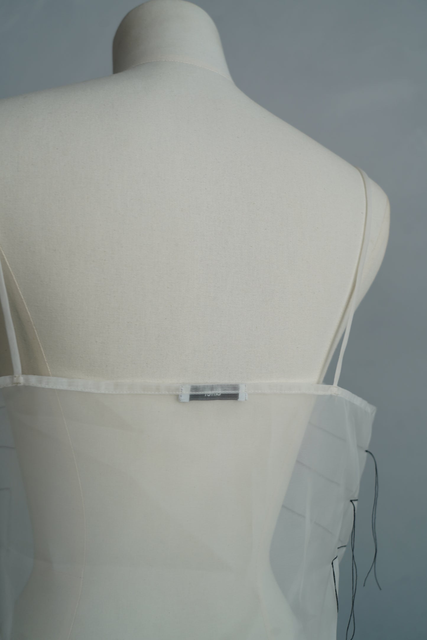 Organdy Draw Cami / WHITE -10月17日発送-