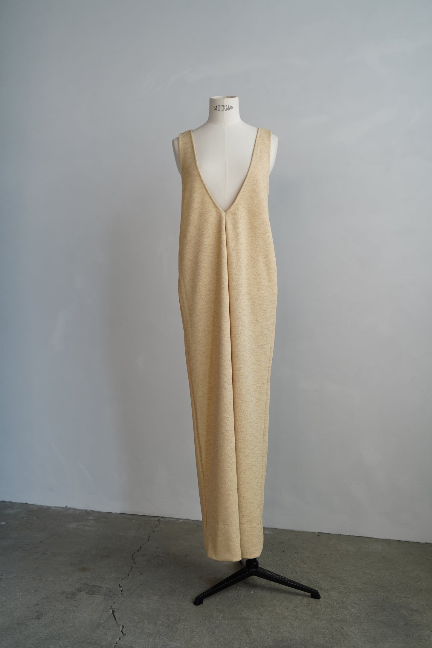 Vneck Jersey Dress / BAMBOO -9月15-20日発送-