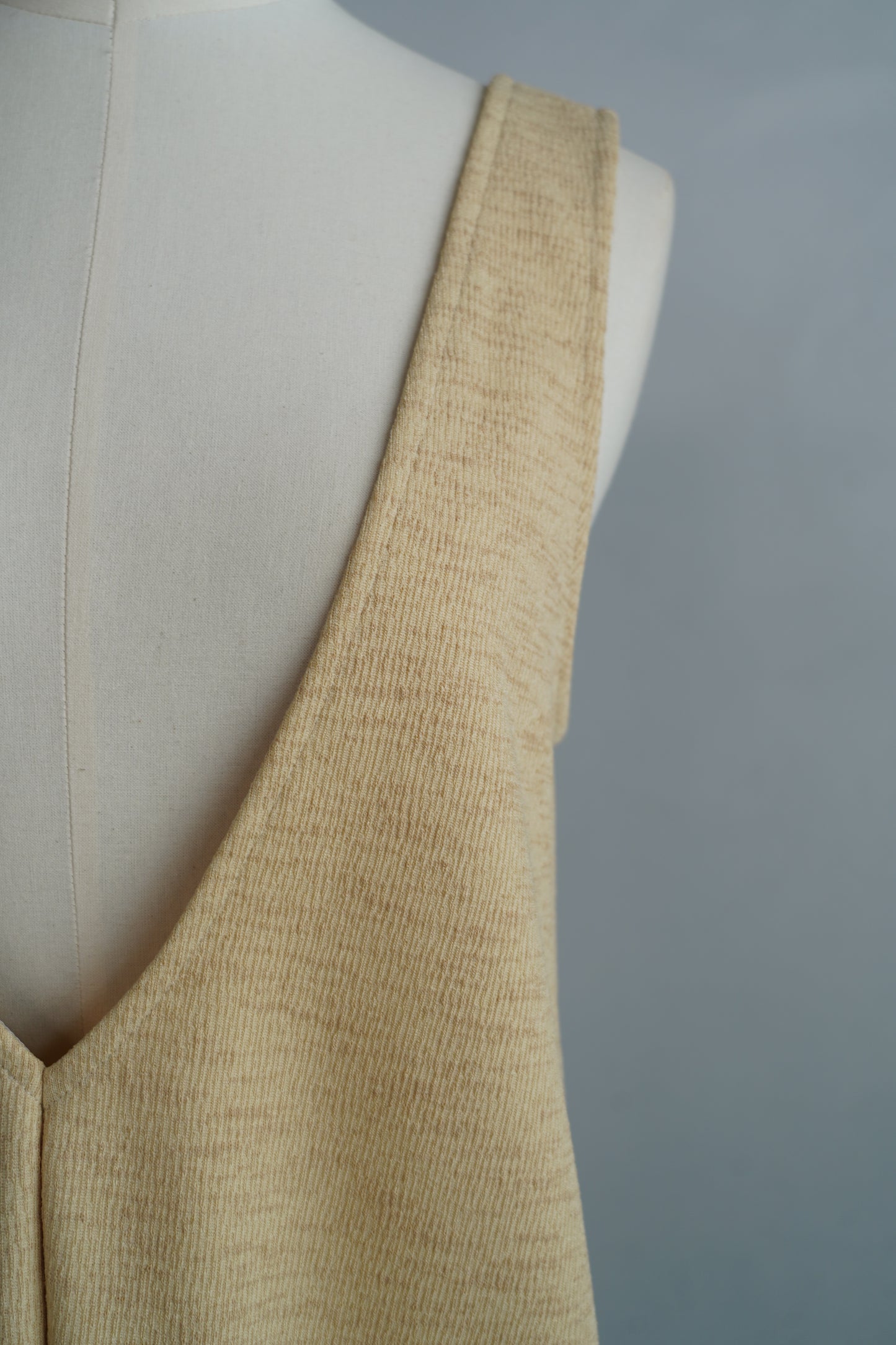 Vneck Jersey Dress / BAMBOO -9月15-20日発送-