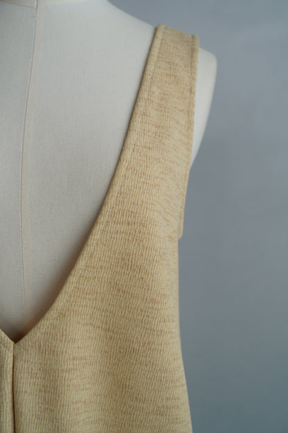 Vneck Jersey Dress / BAMBOO -9月15-20日発送-