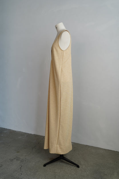 Vneck Jersey Dress / BAMBOO -9月15-20日発送-